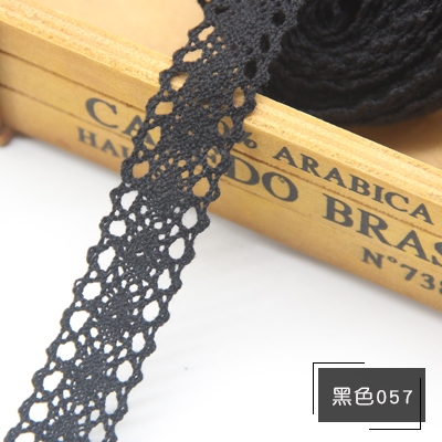 thumbnail for Cotton cut-out lace accessories beige black lace handmade DIY material curtain sofa decoration 5 meters