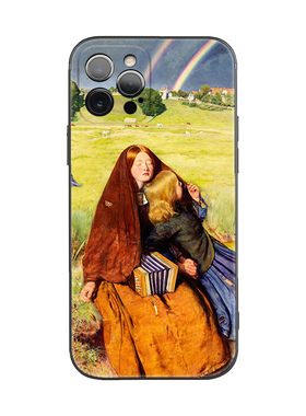 浪漫主义Millais米莱斯世界名画盲女适用iPhone XS Max苹果15/14pro手机壳678plus