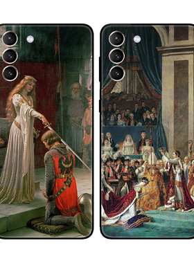欧美皇室贵族古典文艺油画适用三星S21/S22plus/S23ULTRA/S25至尊/S24FE手机壳SamsungNOTE20软壳