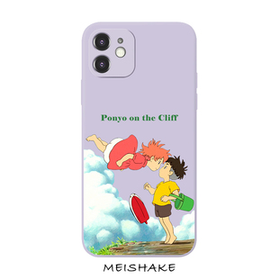 日系动漫波妞宗介情侣款适用iPhone XS Max苹果17pro防摔16plus/15液态硅胶软壳14pro手机壳678p