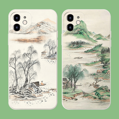 苹果iPhone16中国风绿水青山