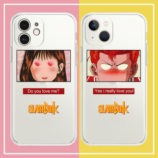 灌篮高手樱木花道晴子情侣款适用iPhone17Promax防摔16pro软壳15/14plus苹果13mini手机壳12/11
