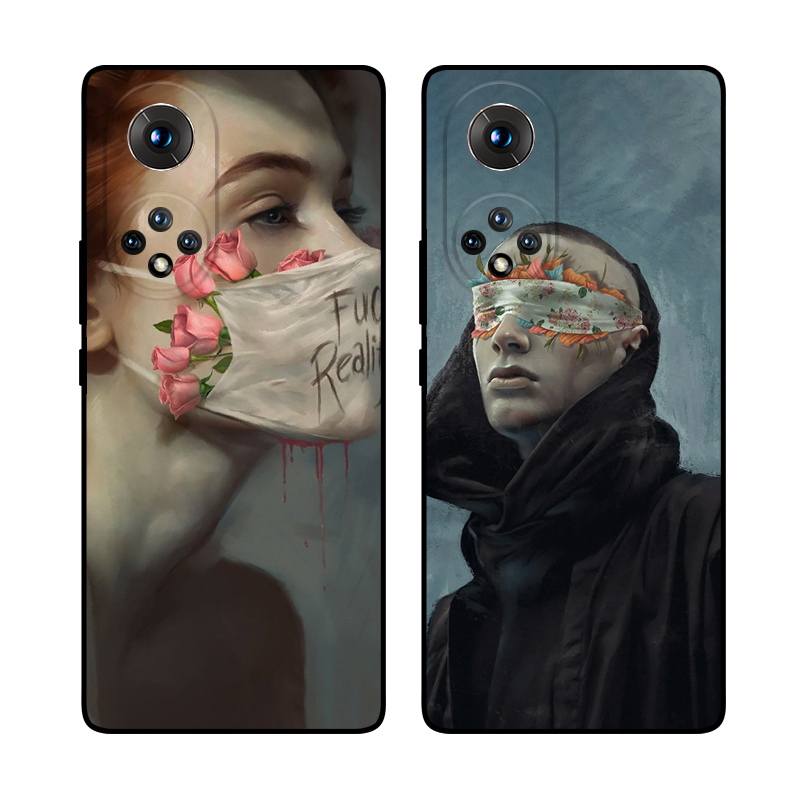 愤怒现实艺术风适用华为手机壳