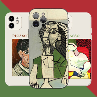 Picasso毕加索自画像抽象艺术适用iPhone17Promax防摔16pro软壳15plus 14苹果13mini手机壳12