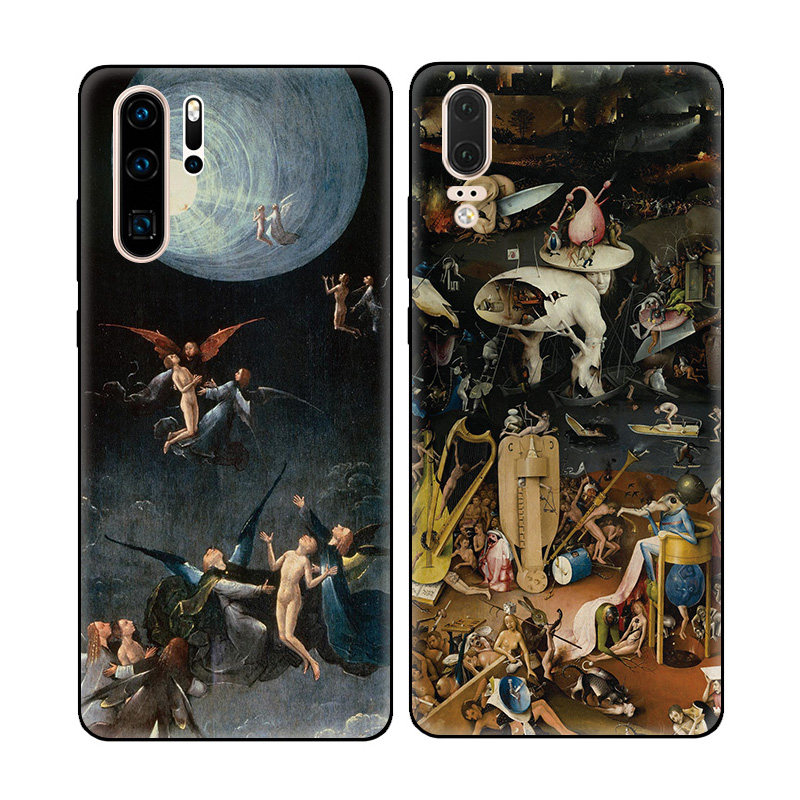 世界名画恶魔地狱暗黑油画适用华为P30 Pro手机壳P20软壳P10/P9