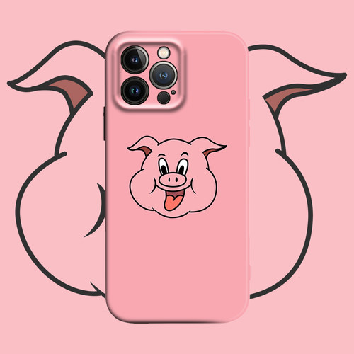 苹果iPhone17promax粉色小猪头