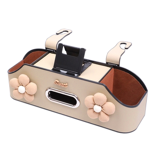 汽车椅背置物架可爱女士车内椅背收纳盒高档多功能车用手机架挂钩