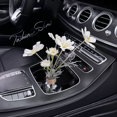 车内装饰品摆件小清新格桑花瓶