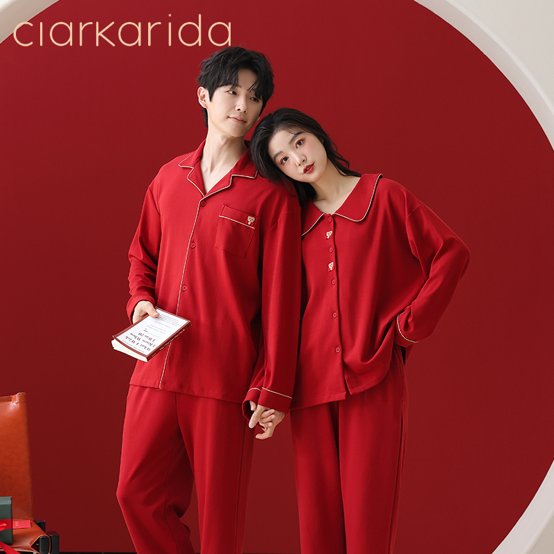 clarkarida卡恩情侣纯棉家居服