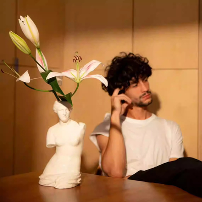 西班牙DOIY VENUS维纳斯花瓶桌面插花人像装饰陶瓷样板间乔迁礼物