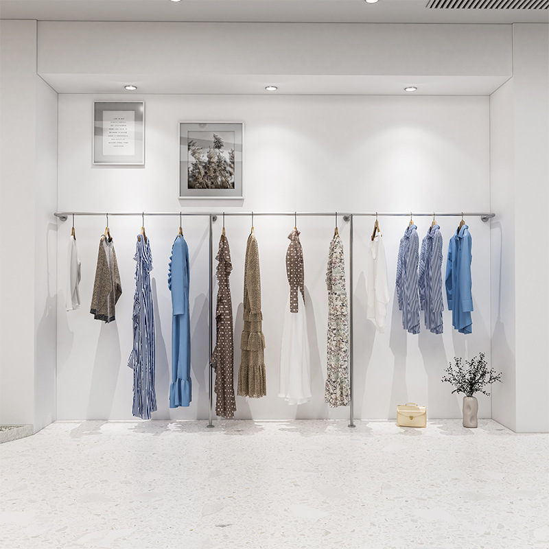 晾衣杆挂衣杆阳台打孔顶装固定双杆家用墙上侧装凉晒衣架杆加厚