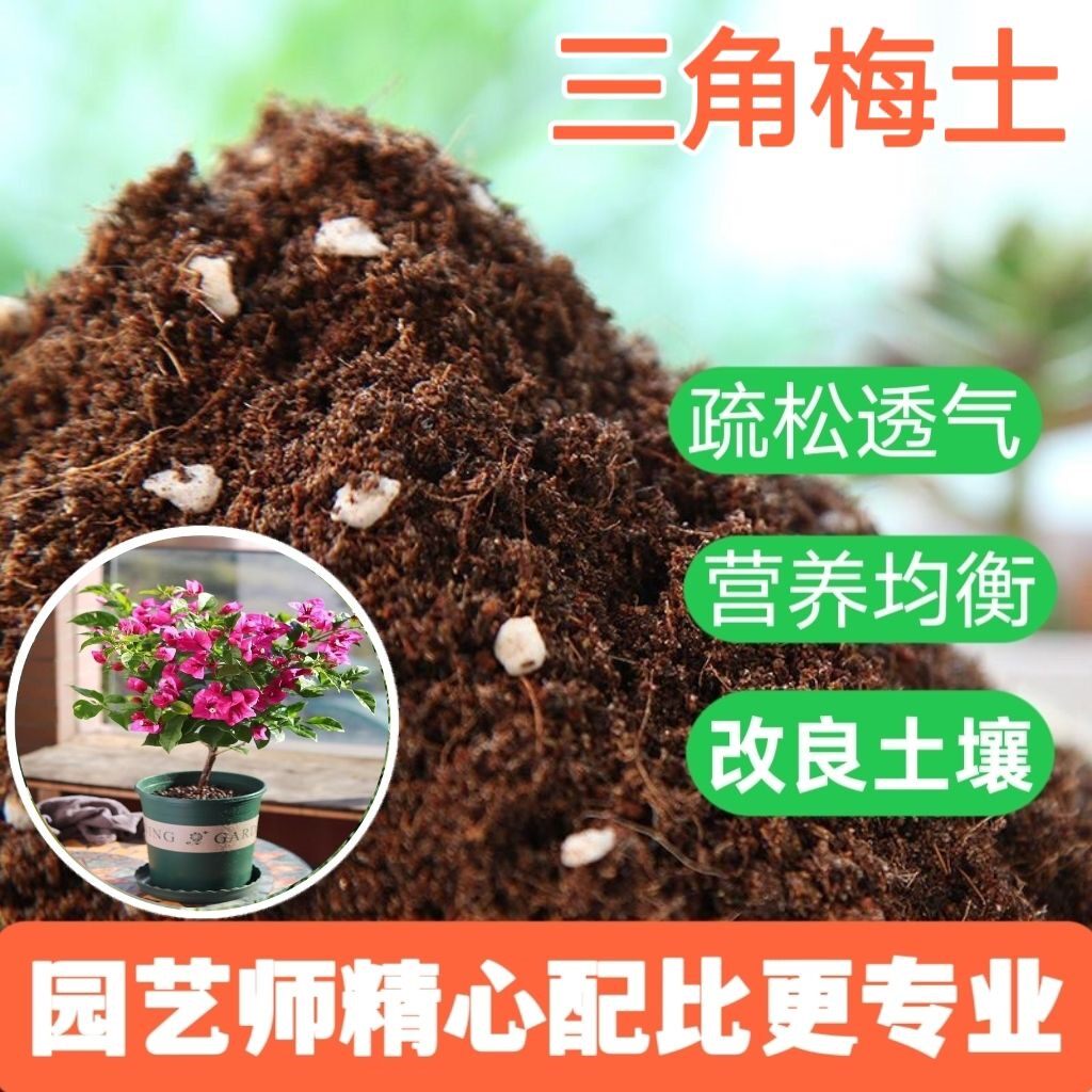 三角梅家用进口泥炭土轻质土根壮苗好花园加牛粪保水保肥盆景园艺