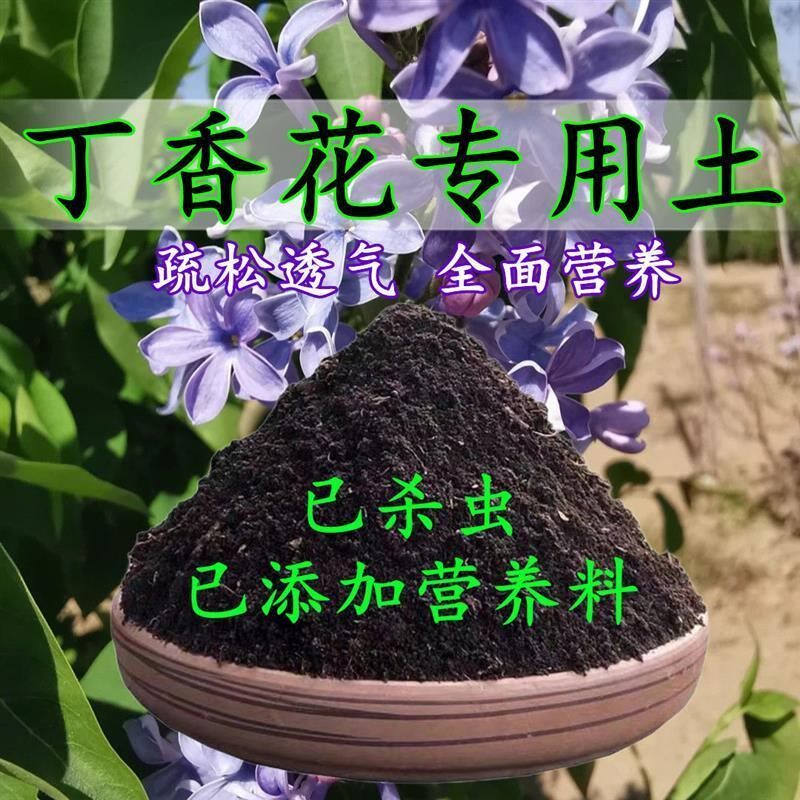 丁香花专用土丁香花专用营养土盆栽土养花种花土通用种植土壤肥料
