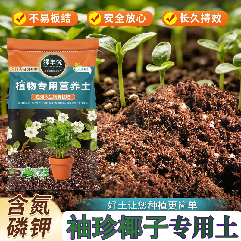 袖珍椰子专用通用土增色根壮苗好室内育苗营养土蓬松多孔保水保肥