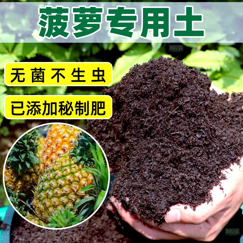 菠萝专用土种花营养土家用瓜果肥料种植土壤养花植物通用有机花土