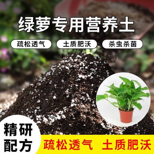 绿萝专用土营养土通用种花养花多肉专用土营养土有机肥料养花土