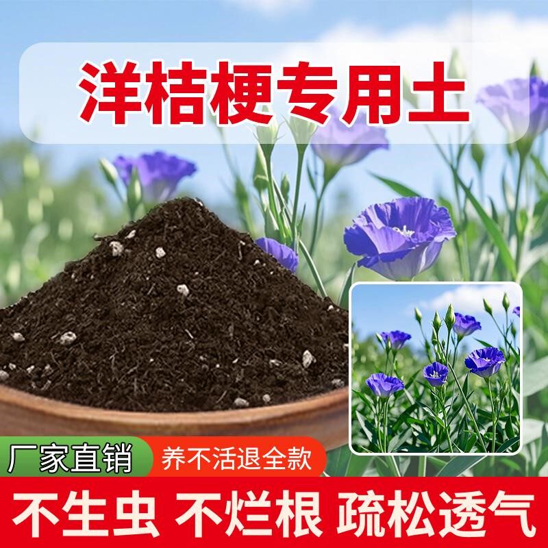 洋桔梗专用土有机肥养花种植花园盆栽专用土透气育苗花土花盆种花