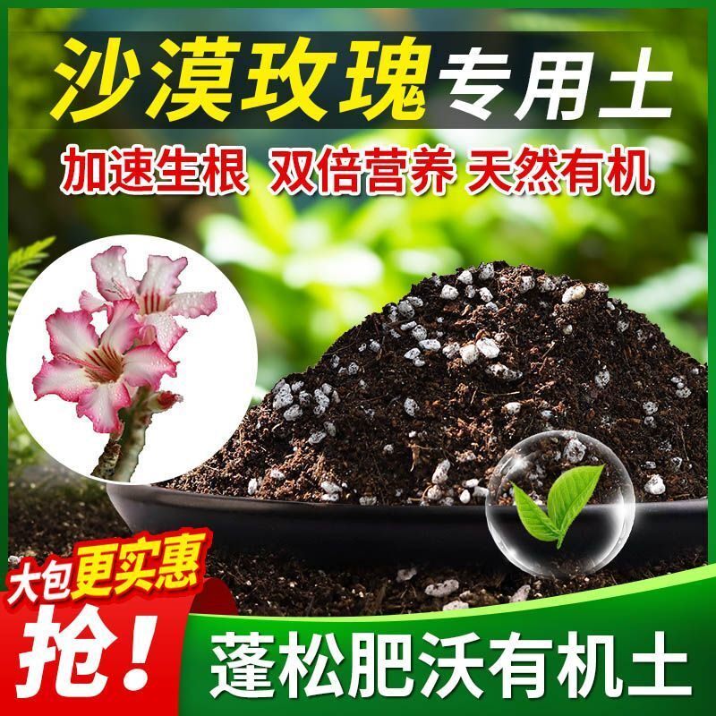 沙漠玫瑰专用土沙漠玫瑰土壤养花营养土多肉绿萝种植土椰糠土肥料