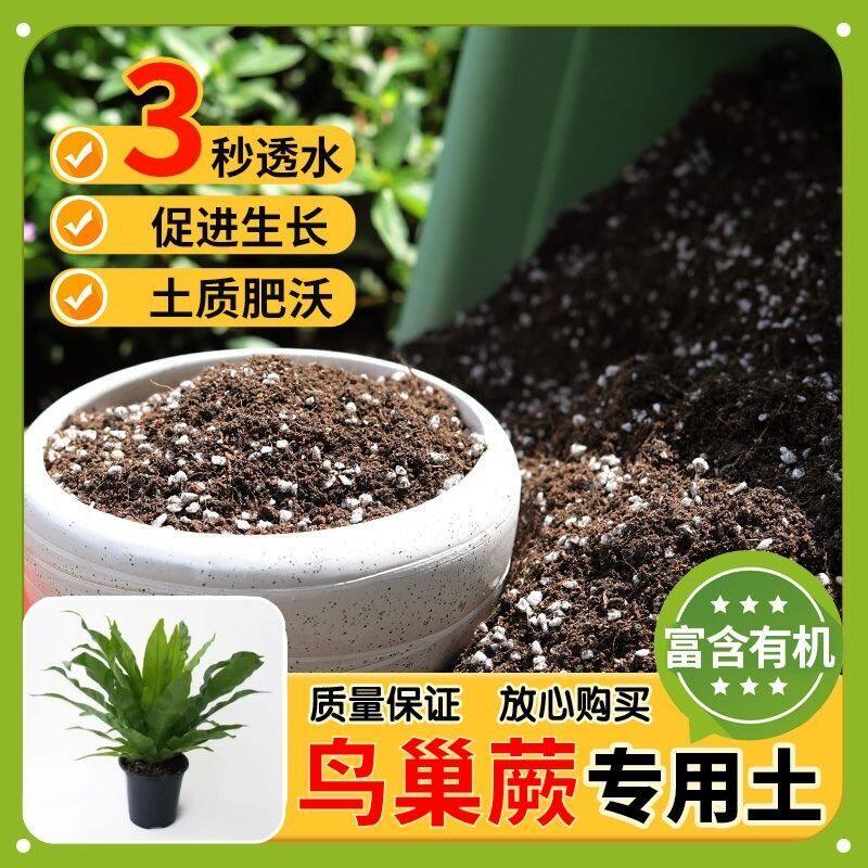 【鸟巢蕨专用土】家用盆栽土加生根粉绿植专用有机植物营养肥料土