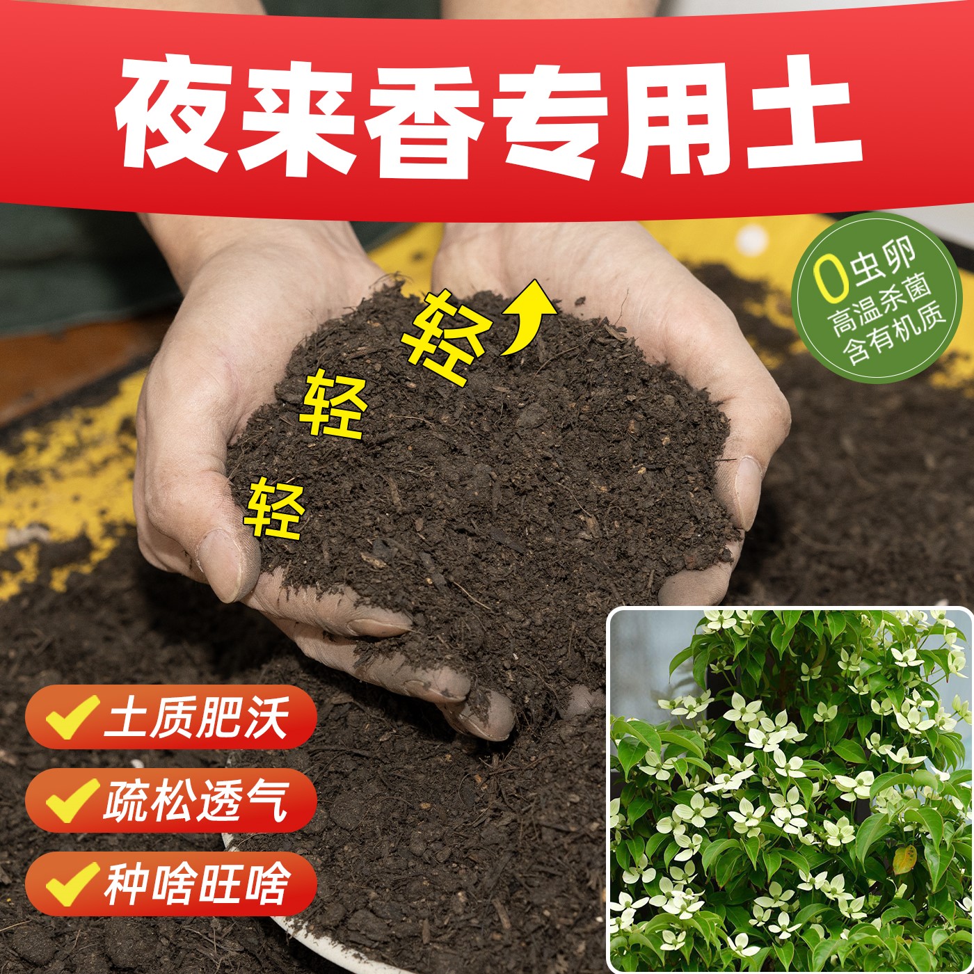 一帆风顺专用营养土酸碱平衡培养土防烂根无虫卵种植土壤庭院花卉