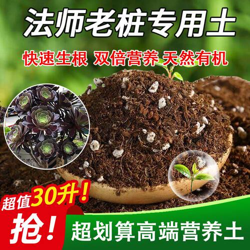 法师老桩专用土家用盆栽土绿植通用营养土养花轻质蓬松花泥有机肥