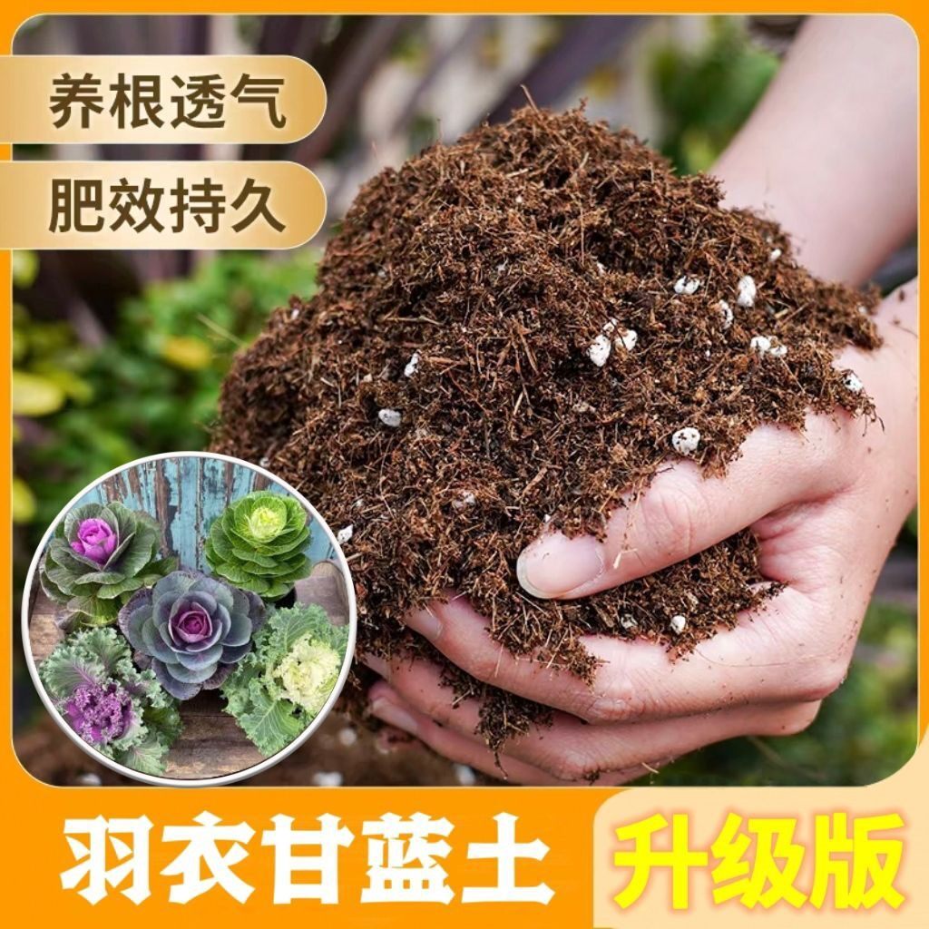羽衣甘蓝盆栽盆景土营养土保水保肥不闷根育苗大包养花土天然腐殖