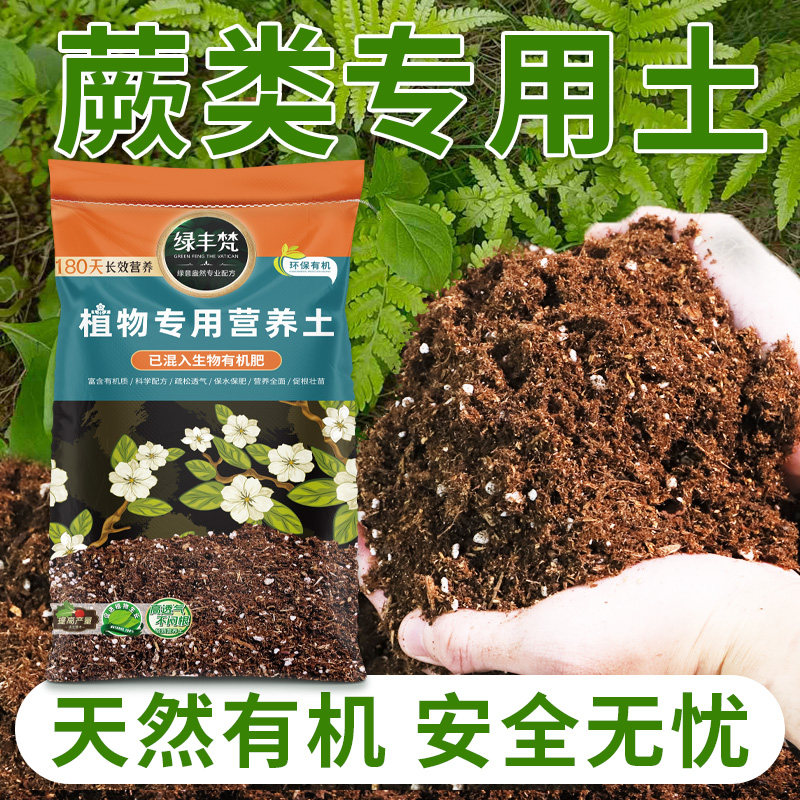 蕨类适用轻质土颗粒土促发芽屋顶专用土营养土基质土配方土种植土
