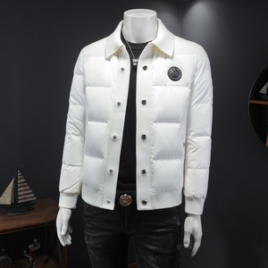 2024 男士羽绒服标90白鸭绒 钱塘6019-货号66105-P410 假模图图片