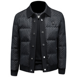 2024男士羽绒服标90白鸭绒钱塘6019-货号66133-P420镂空图，男装羽绒服，钱塘6019(原2022)