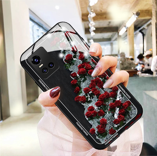 vivo钢化玻璃硅胶创意艺术保护套