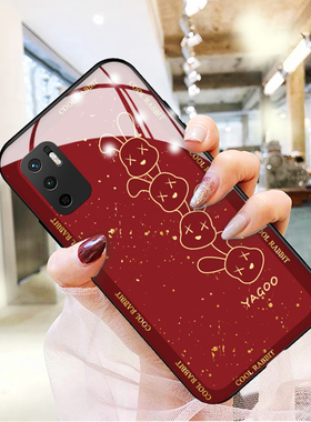 新年堆堆兔适用红米note12手机壳玻璃note11新款note10pro+本命年9红色8可爱4g版5g高级10xpro硅胶女epro+男
