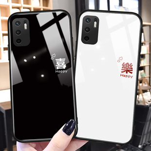 喜乐红米k40游戏增强版手机壳简约k30pro情侣新款k20小众redmi玻璃硅胶k30s至尊纪念por男8女适用pr0保护套9a