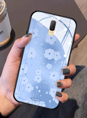绿色小花适用oppor17pro手机壳新款r15x梦境版k1保护套k9网红a11x玻璃a36a96硅胶a95a93s创意a72a92s女a52a55