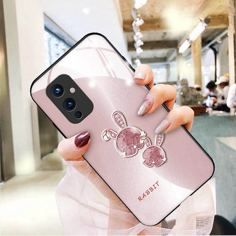 好运樱草兔适用一加10pro手机壳1+9rt新款oneplus气质女神8玻璃硅胶7tpro高级tpor七八九por网红acepro电竞版