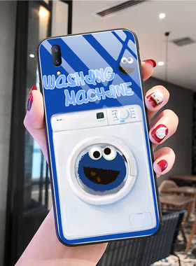 kaws芝麻街vivo手机壳女玻璃s1情侣卡通s1pro可爱创意s5防摔适用s6网红定制y5s硅胶限量版y7s文艺保护套男y9s