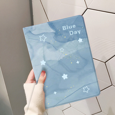 蓝底星星荣耀硅胶简约平板保护壳