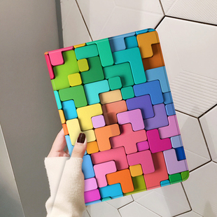 拼接积木适用ipad2021保护套air5苹果mini6第10代2022新款pro11十代9.7英寸2018带笔槽4平板电脑air3硅胶防摔