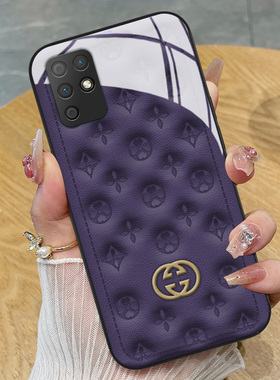 紫色典雅印花适用华为荣耀play6tpro手机壳新款magic至臻5活力版4pro玻璃高级x10max女神x20se硅胶30plus畅玩