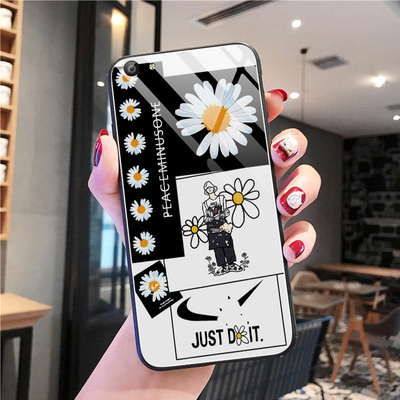 权志龙CD适用vivox7手机壳女玻璃y66/y67情侣y79/y75雏菊y71个性简约xplay6创意y5s潮男y7s网红y55保护套plus