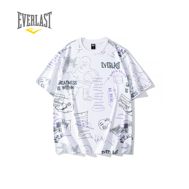 短袖拳击EVERLAST上衣透气运动服