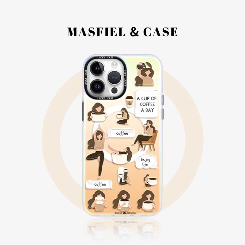 磁吸镭射发光磁适用苹果手机壳