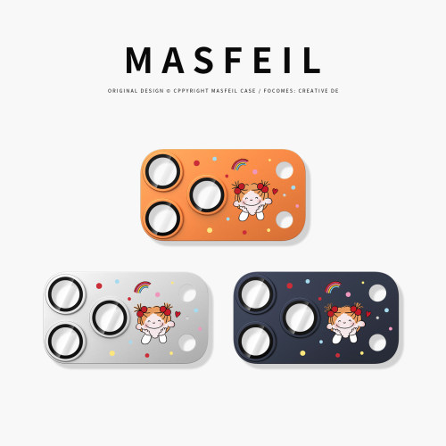 MASFEIL × 波点女孩适用苹果17promax镜头盖iphone17pro镜头膜新款17pm手机镜头贴可爱高级后摄像头保护圈