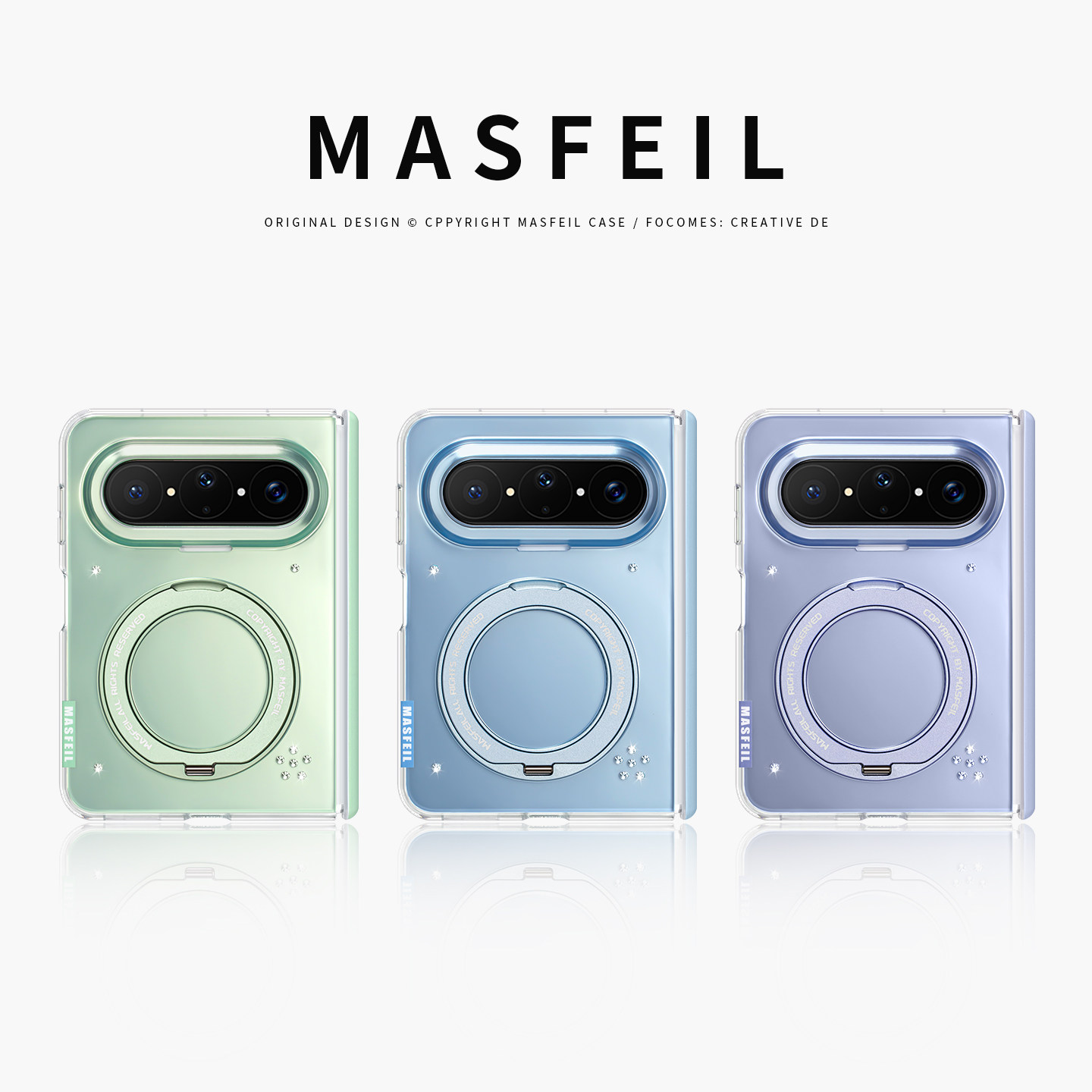 MASFEIL× 绿色适用华为PuraXMax手机壳磁吸带支架小折叠PURA典藏版彩色简约超薄全包保护套防摔x2新款高级感