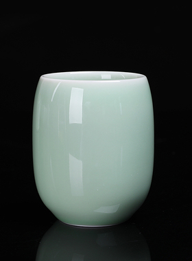 偲逸大号主人杯陶瓷单杯粉青杯子梅志青水杯简约大容量功夫茶具