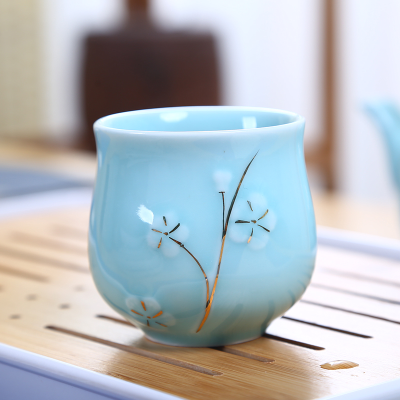 偲逸手工描金窑变功夫茶具个人杯