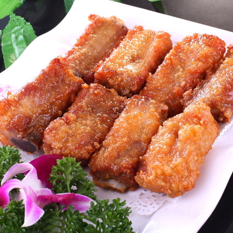 广东小炒蒜香骨 半成品炸排骨酒店美食港式茶餐厅食品 500克/包