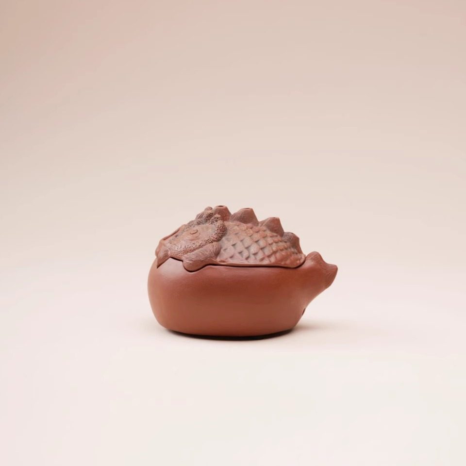 一条新派紫砂【多宝鱼香炉】插香底座家用,餐饮具,茶道/香炉,淘宝优惠券,粉丝福利购,淘宝优惠卷