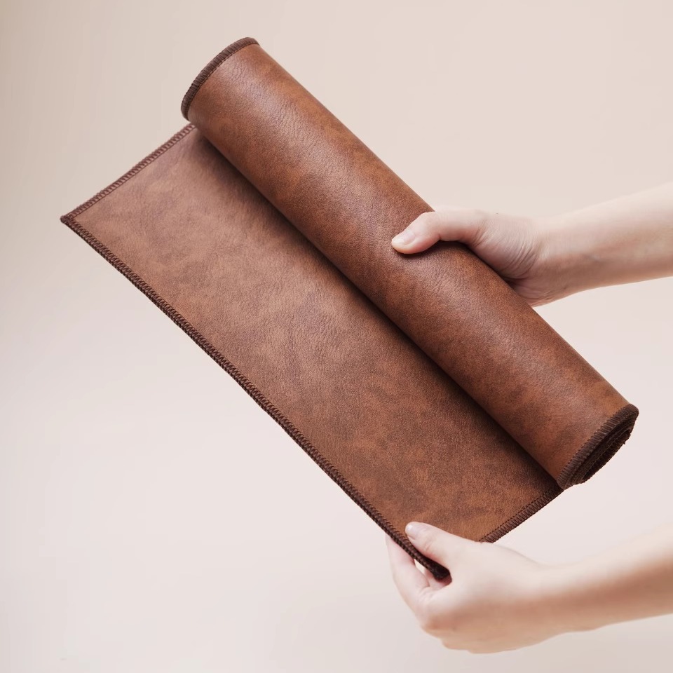 茶道一条皮质简约风防水茶具配件