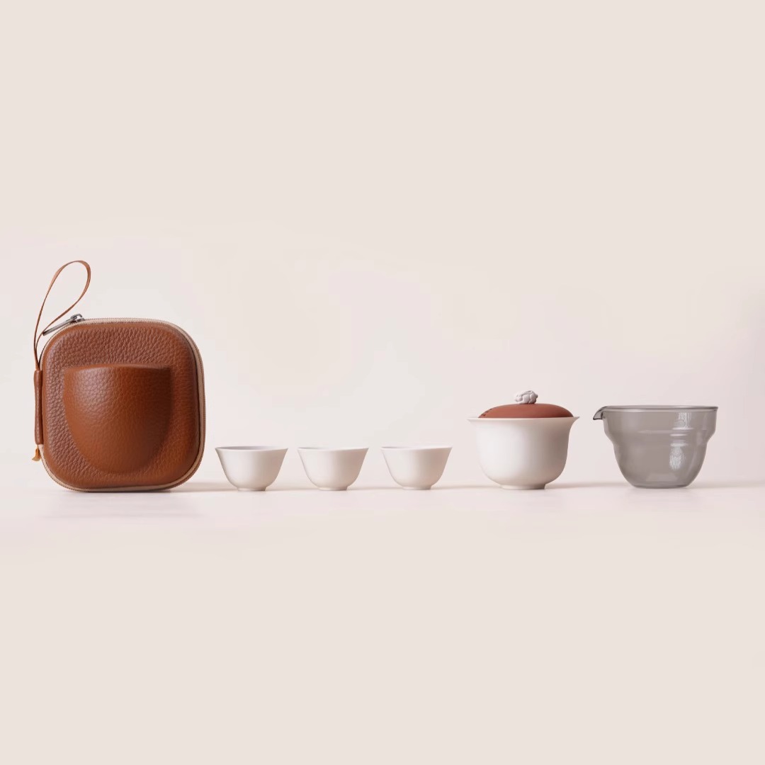 一条新派紫砂旅行茶具套装