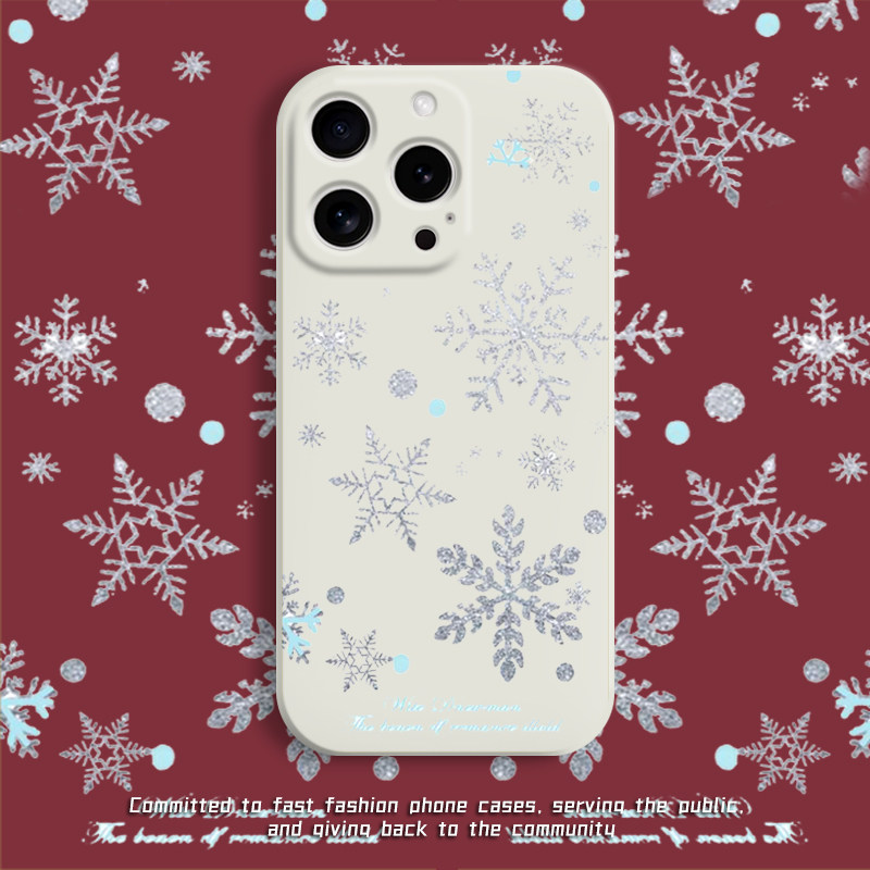 雪花手机壳高级感轻奢冬日艺术
